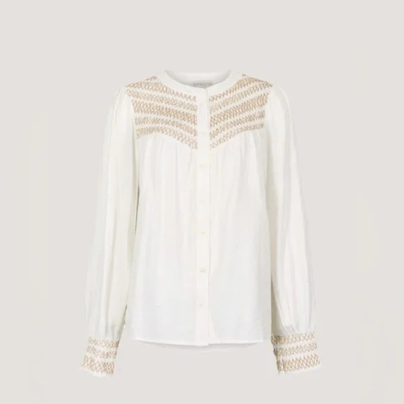 Apricot 🍑 - Women's Beautiful Blouse - Picture 5 of 6